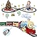 JUQU Train Set for Boys with Remote Control-USB Charging Electric Train Toy-Christmas Tree Train-Steam Locomotive Engine with Lights & Sound-Cargo Car and Tracks, Gift Toys for Age 3 4 5 6 7 8+Kids