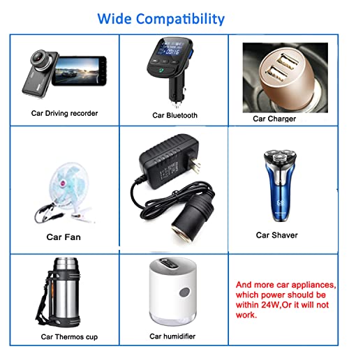 Huapx Ac To Dc Converter 24W 2A Car Cigarette Lighter Socket Adapter,Hpx-018 Car Plug Outlet Adapter 110-240V To 12V Dc Power Adapter thumb #4