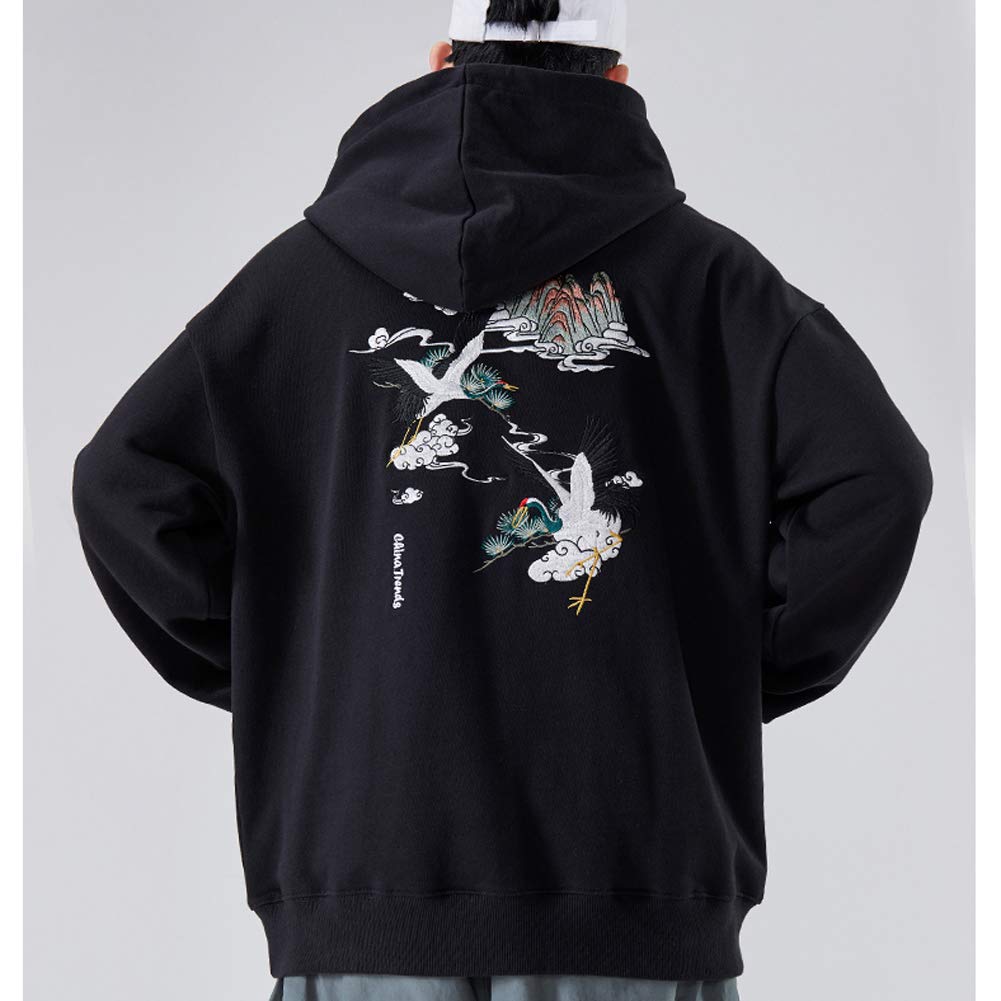 Felpa con Cappuccio Tenere Caldo Ragazzi Fodera in Pile Oversize 3D Personalizzato Ricamo con Tasche Manica Lunga Abiti Invernali Termico Unisex Cotone Hip Hop Felpa con Cappuccio da Uomo M-XXXL