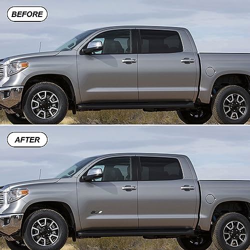 Image of Tri-Color Emblem Decal Sticker for Toyota Tacoma 4Runner Tundra Rav4 Accessories, Grille Fender Hood Side Skirt Bumper Side Mirror Dashboard Decoration(White, Gray and Black)