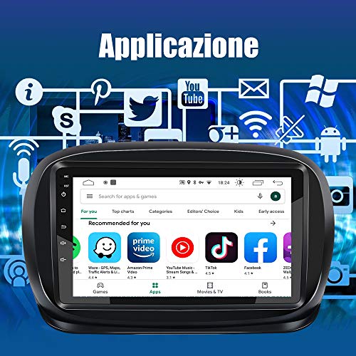 AWESAFE 9 Pollici Autoradio per Fiat 500X