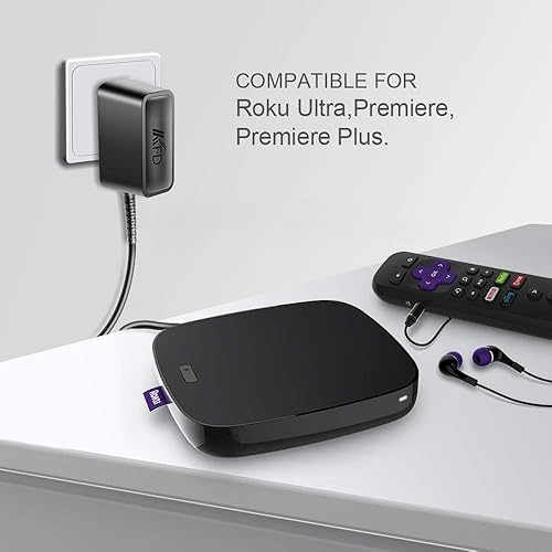Miniatura 2 de KFD Cargador adaptador de corriente alterna de 12 V para Roku Ultra, Premiere, Premiere Plus, Roku 4662X 4800X 4662RW 4800R 4800RW Ultra 4K HDR