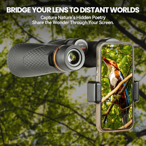 Binoculares Eyeskey Whisper 12x50 para observación de aves miniatura 7
