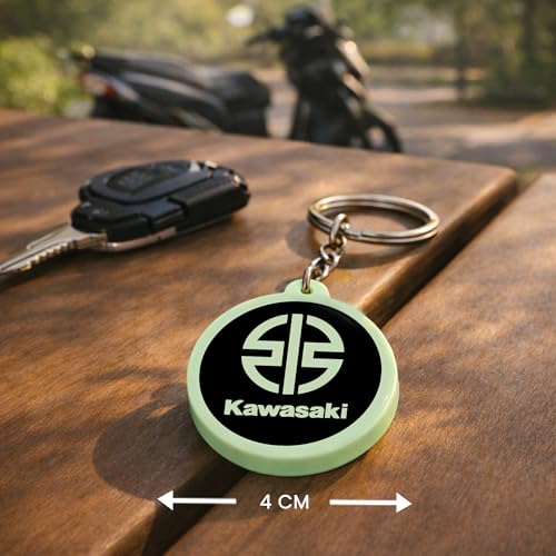 Image of Mi Glow Store Glow in Dark Keychain for Bike Men | Gift for Man | Bike Accessories | Charges in Light Glows in Dark | Key chain for Bike
