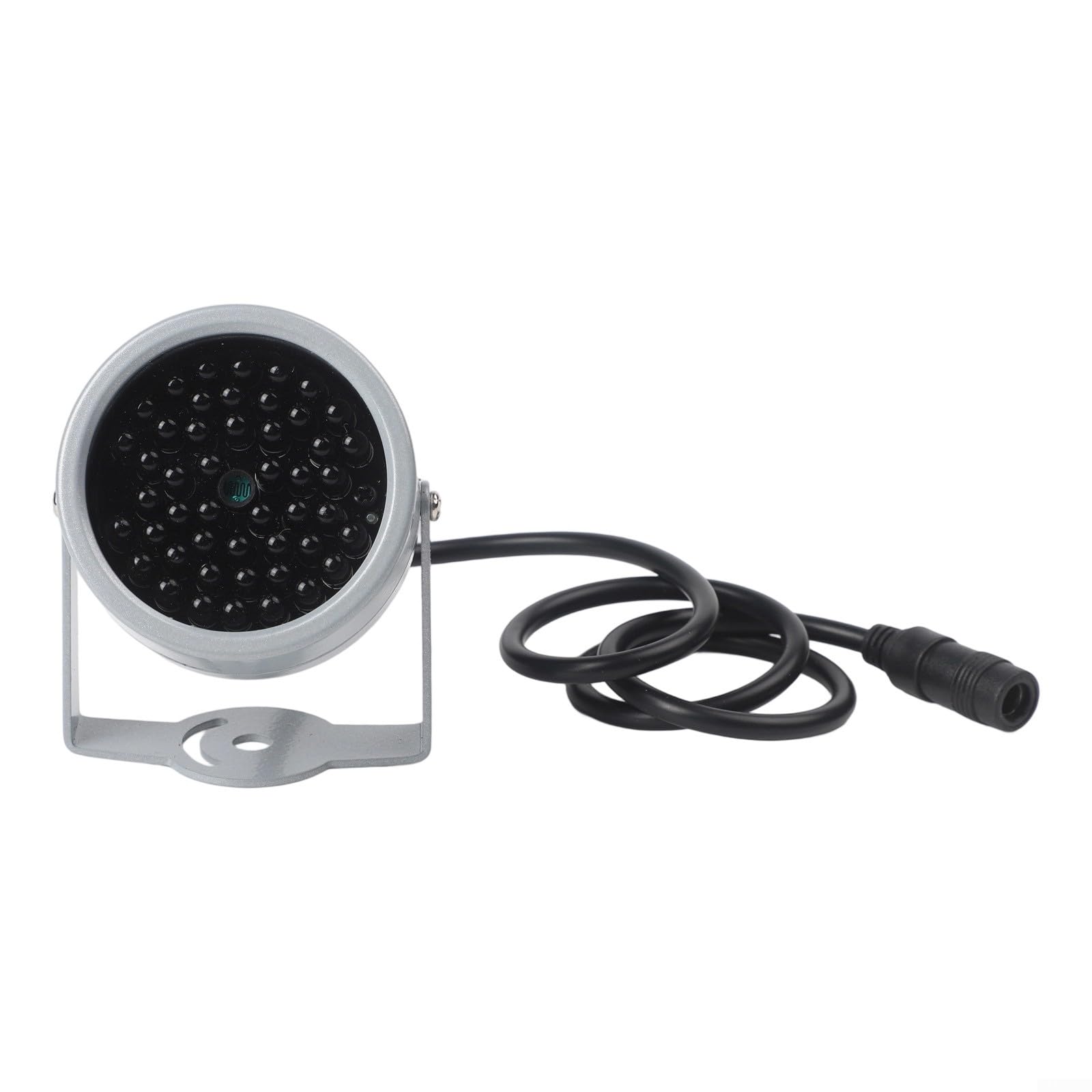 940nm Infrared LED Illuminator 48 LED Waterproof Light for CCTV Camera Aluminum Alloy Housing Outdoor Use Silver Suitable for Extreme Temperatures