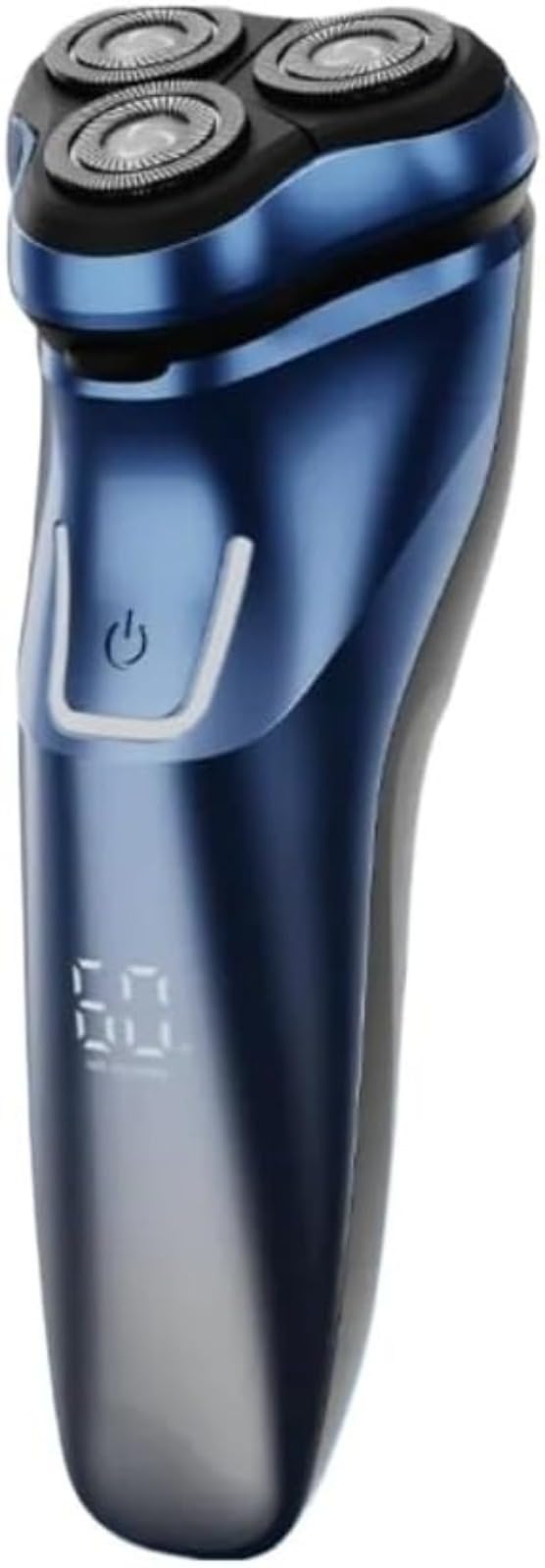 Rasoio elettrico, rasoio elettrico a 3 teste, ricaricabile, impermeabile IPX6, display a LED, per uso quotidiano da uomo