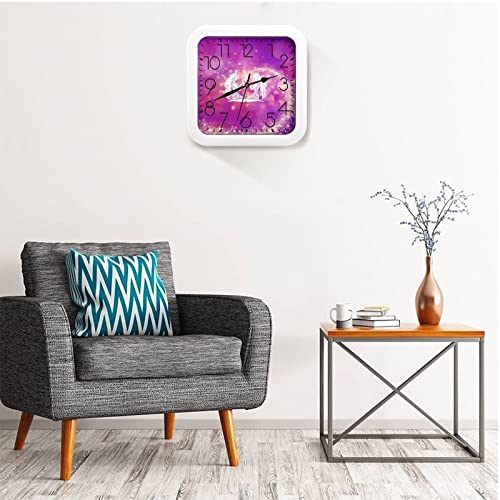 Horloge murale constellation 26x26cm carrée grands chiffres salon