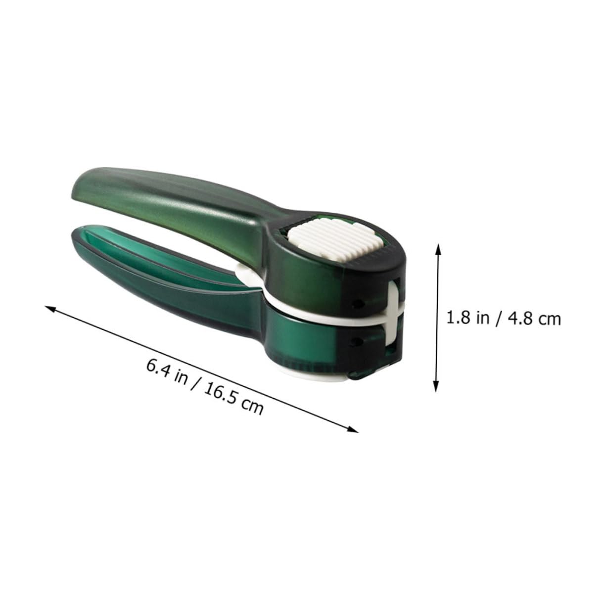 PRETYZOOM Professional Double Sided Garlic Press Manual Ginger Mincer Slicer Hand Held Design for Easy Use Kitchens Restaurants More Convenient Kitchen Tool