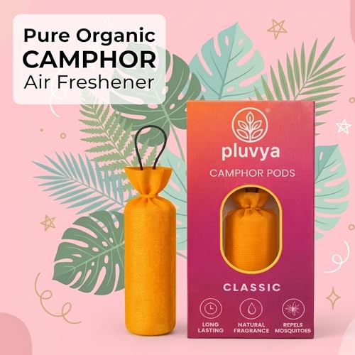 Image of Natural Camphor Pods 60g (Pack of 1) | 100% Organic Camphor Cone for Car, Wardrobe, Bathroom & Cupboard | Long Lasting Camphor Air Freshener | Kapoor Room Freshener | Made in India