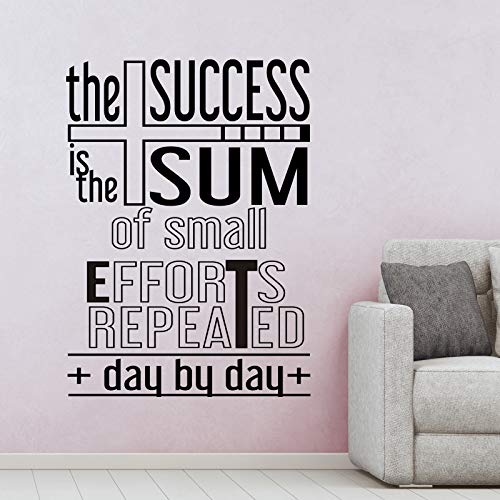 Docliick® Vinilo de pared decorativo en Inglés"THE SUCCESS IS." Pegatinas de pared decorativa de frases celebres.Vinilo decorativo decoración hogar Docliick DC-145-ING Cover