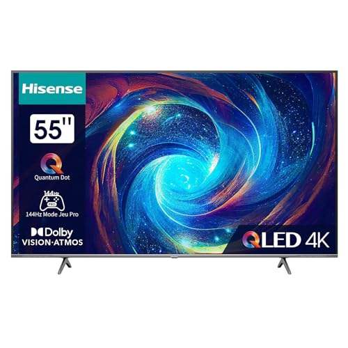HISENSE 55E77K Pro Téléviseur QLED 55 Pouces UHD 4K Smart TV