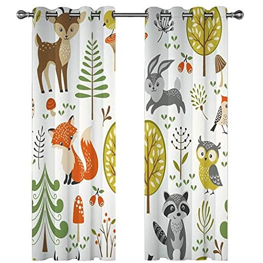 Fashionapple Cortinas Opacas Dibujos Animados de Animales del Bosque para niños Cortinas Térmicas Aislantes Frío Calor Reduccion Ruido Proteccion Intimidad para Hogar & Dormitorio Infantil 140x160cm | Ya disponible en tu tienda friki favorita! En mundofriki.es! Fashionapple Cortinas Opacas Dibujos Animados de Animales del Bosque para niños Cortinas Térmicas Aislantes Frío Calor Reduccion Ruido Proteccion Intimidad para Hogar & Dormitorio Infantil 140x160cm | Ya disponible en tu tienda friki favorita! En mundofriki.es!