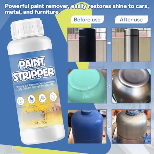 150g Lackentferner, Universal-Lackentferner, Autolack Entferner, Kraftvoller Abbeizer, Lackentferner Lösung Für Möbel, Geeignet für Metall-, Holz- und SteinoberfläChen