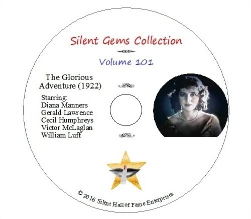 DVD "The Glorious Adventure" (1922) rare all-color Classic Silent Swashbuckler