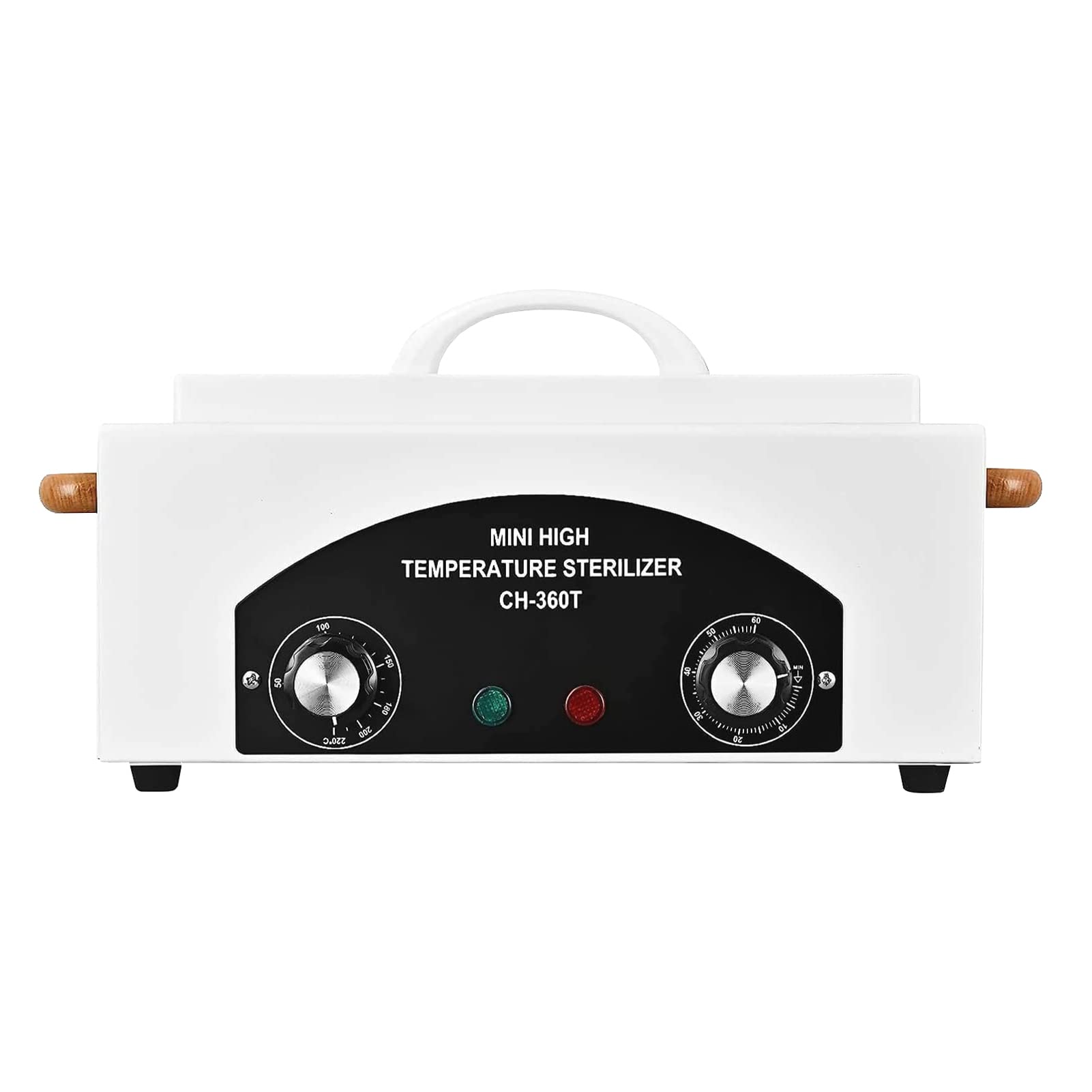 300W Esterilizador de Aire Caliente Desinfectante Esterilizador de Calor Seco 220°C Esterilizador de Herramientas (Blanco 6)