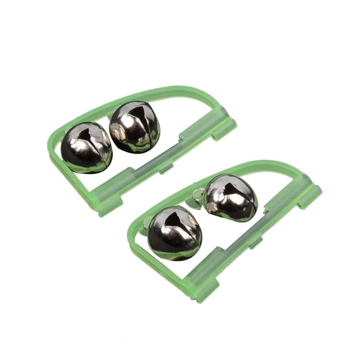 Hemoton Fishing Rattle Catfishing Bells 50pcs Arch Clamp Bells Noctilcent Fishing Rod