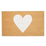Calloway Mills Madison Heart Doormat (White, 17' x 29')