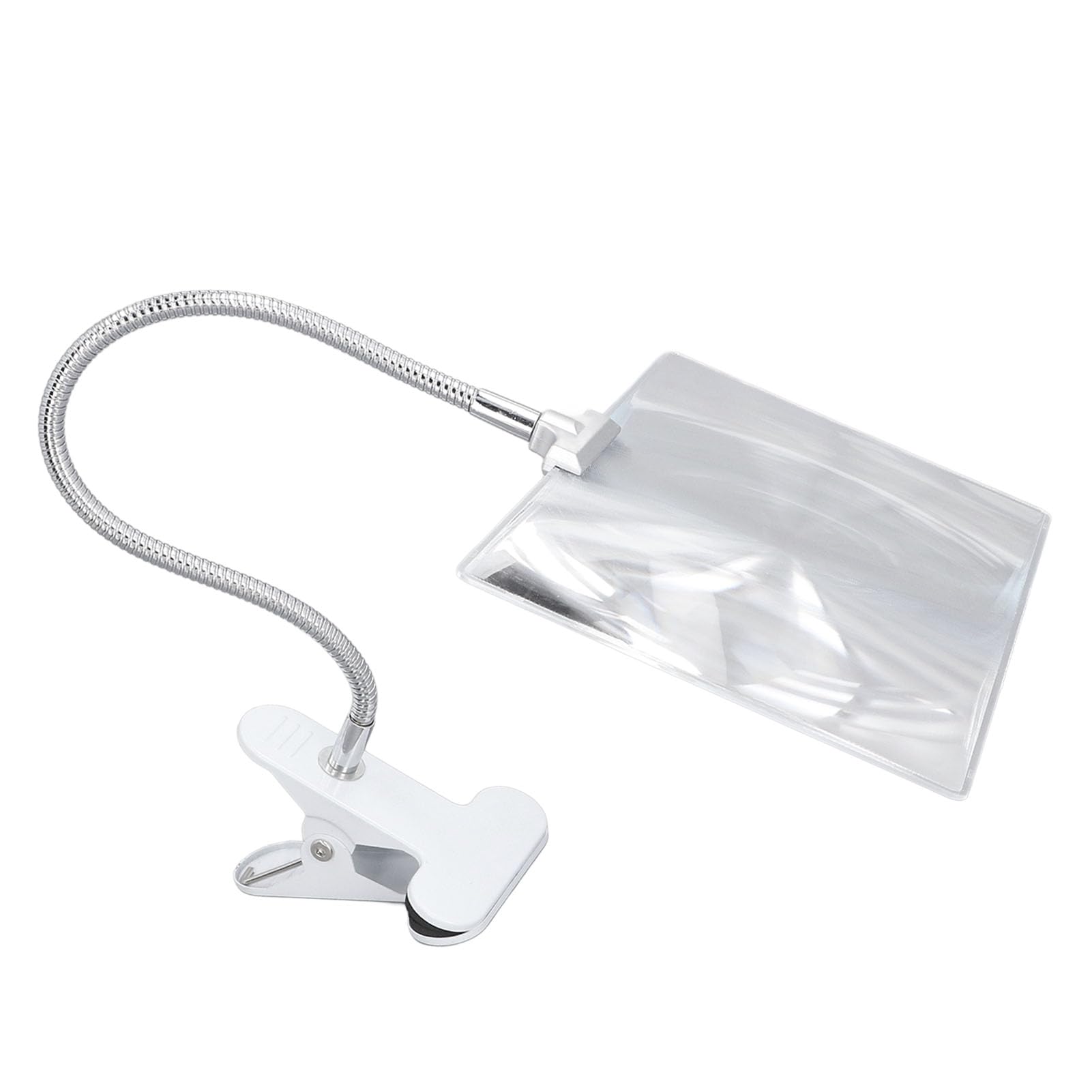Jelquix Large Page Magnifying Glass 4X with Flexible Gooseneck for Seniors Reading Easy with a 14.5x25.5cm Viewing Area