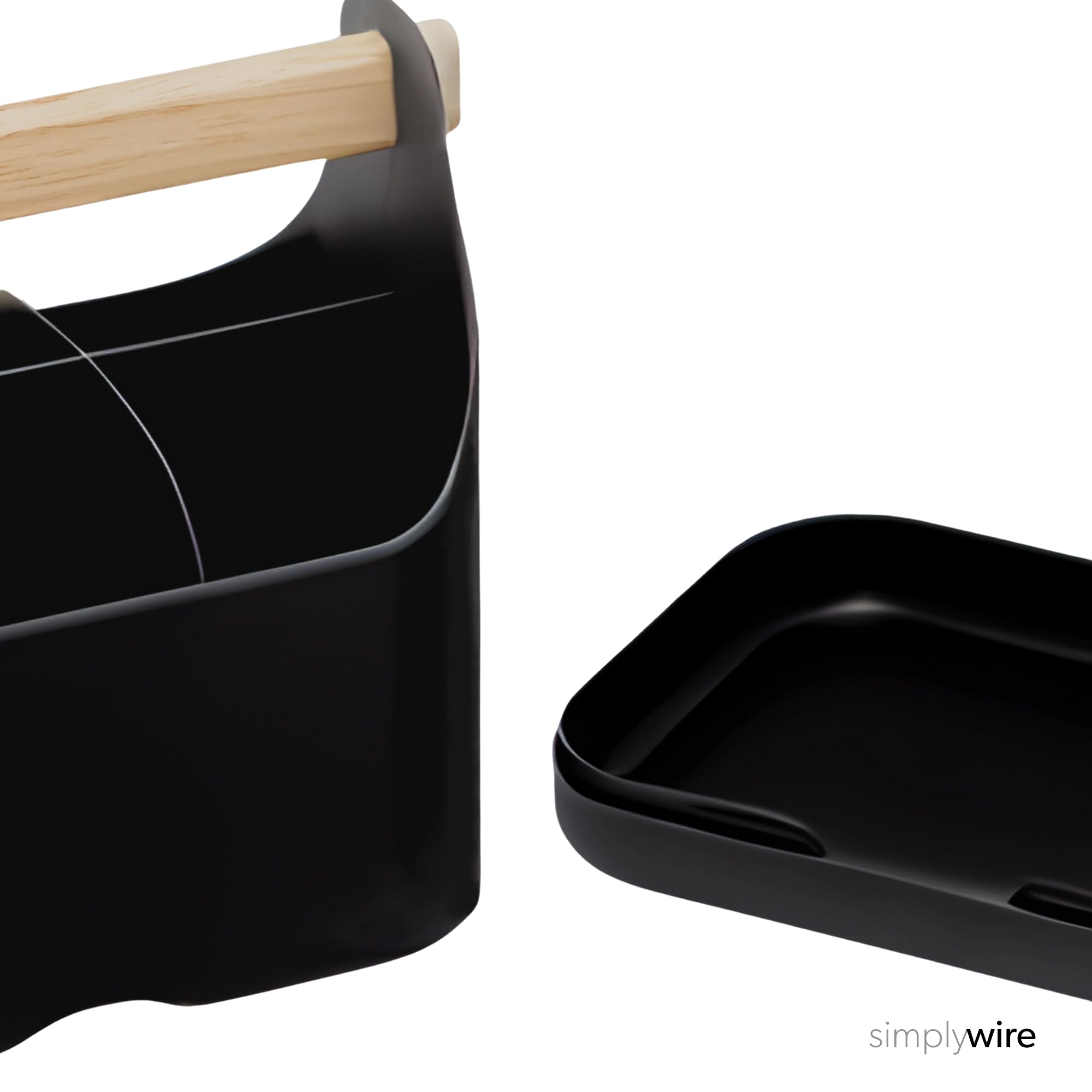 simplywire – Organizador para el Maquillaje – Carrito para el Baño – Negro