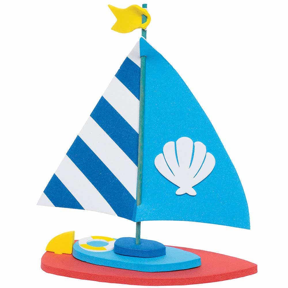 6 Moulins à Vent Bord De Mer Baker Ross | Kit Activité Enfant 3 Modèles - 13cm - Sans Colle