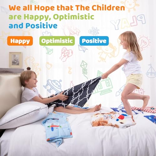 ROKDUK Weighted Lap Blanket for Adults Kids, Weighted Lap Pad for Dog Pet 17"x22" 2lbs Small Weighted Blanket for Sleeping Shoulder Back Relaxation Travel Office Blue Dinosaur - Image 4