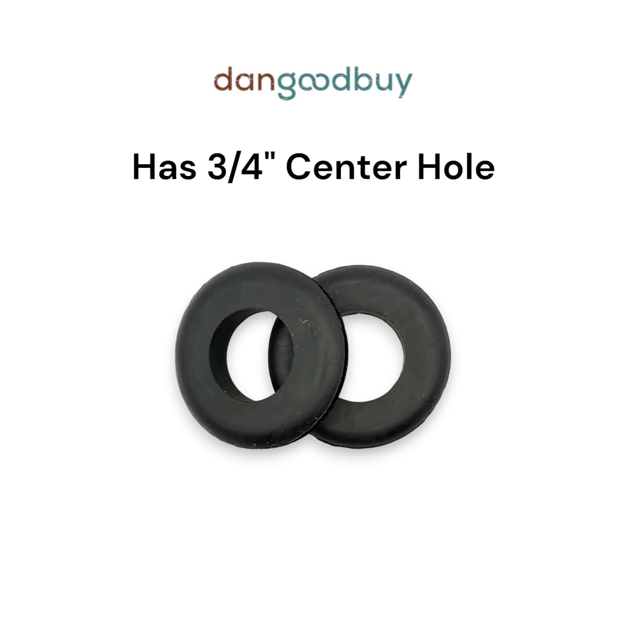 Large Rubber Grommet 3/4" Inner Diameter - Fits 1 1/8" Panel Hole in 1/8" Thick Panel - SBR Rubber (12)
