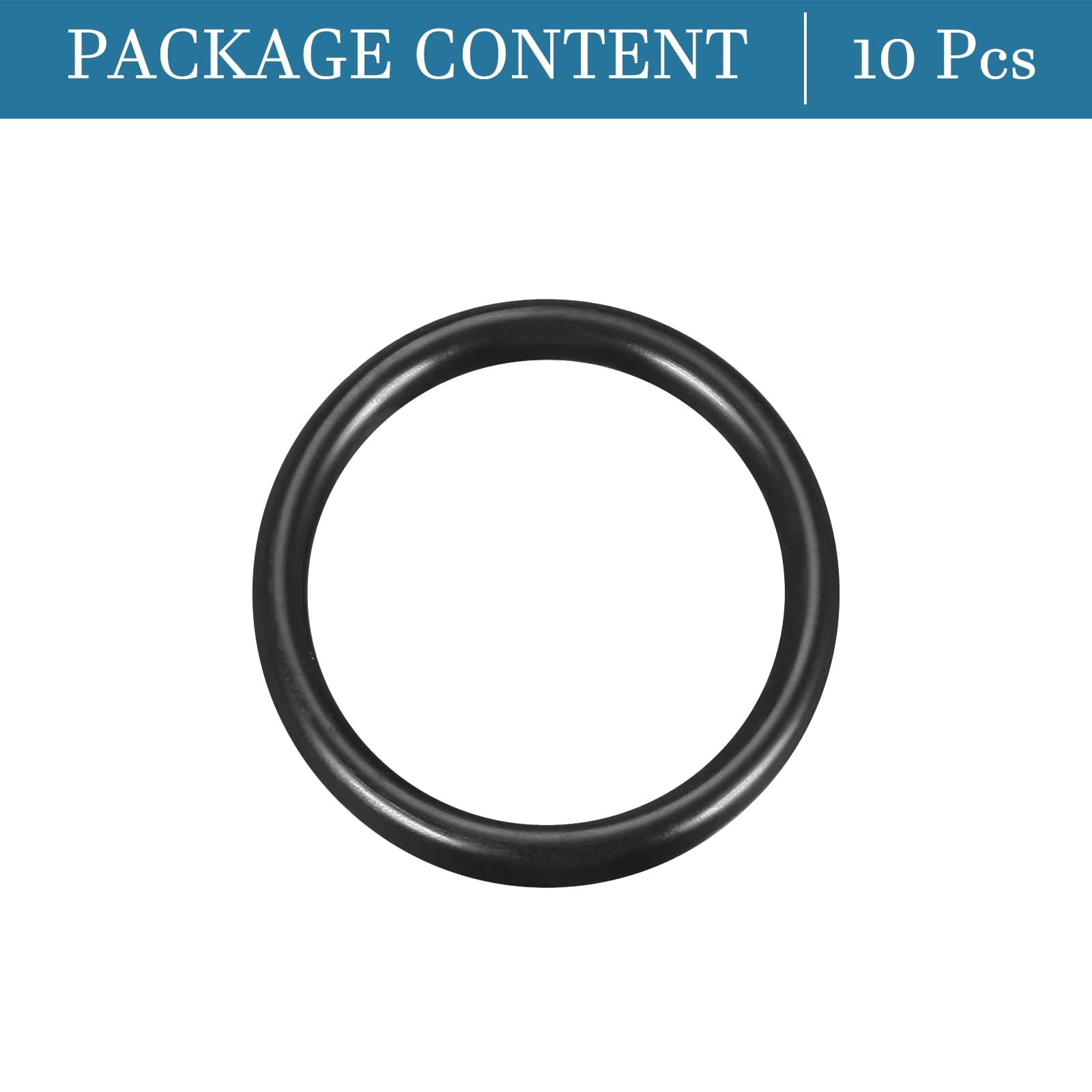 QUARKZMAN 60mm x 50mm x 5mm Nitrilo Goma Juntas Tóricas x 10uds Redondo Junta Arandela para Grifo Plomería Reparación Sellado Conexión [Negro]