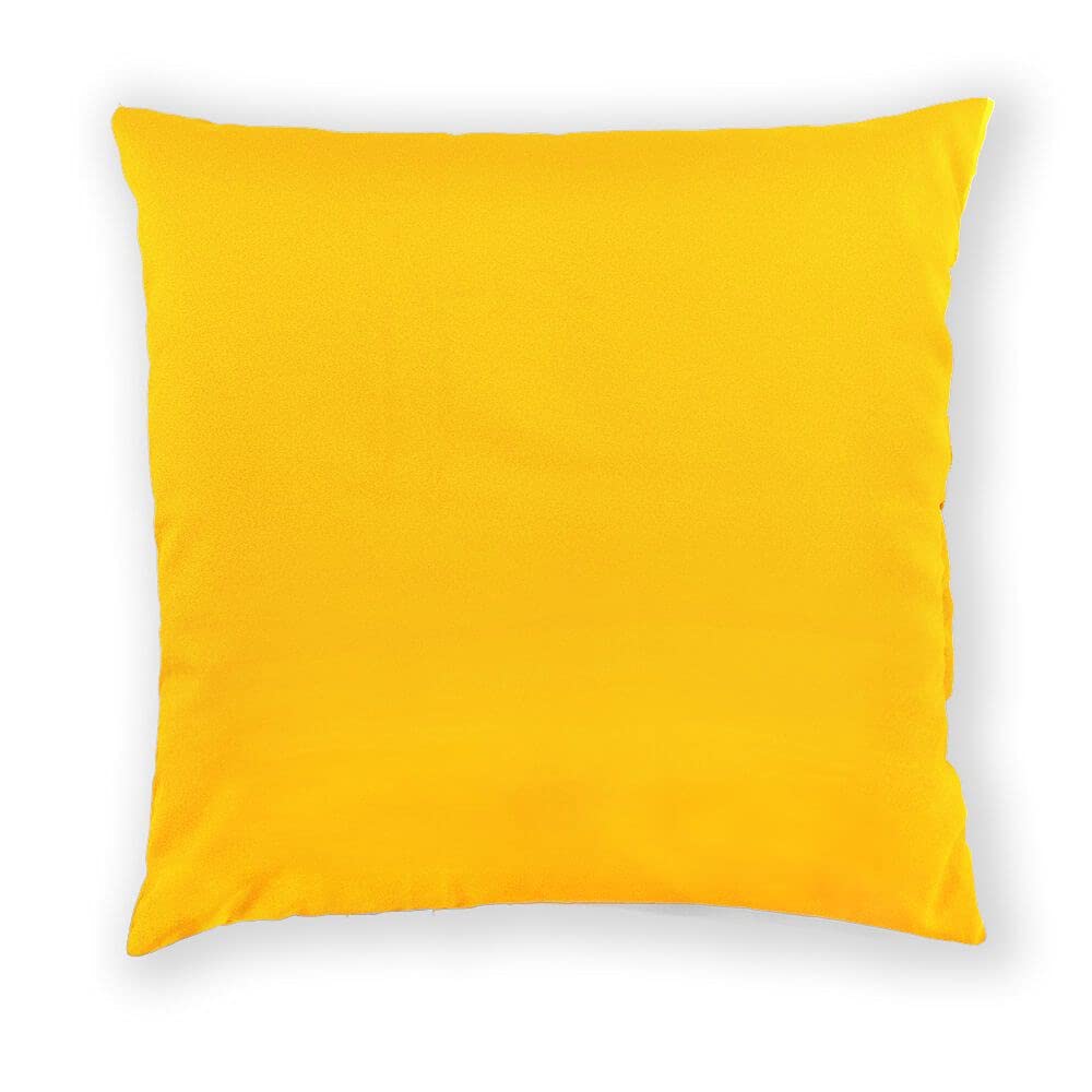 B&Q -  Rucomfy Indoor Or Outdoor Cushion 45X45CmYellow Water-Resistant Scatter Pillow For GardenPatio & Home