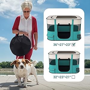 Foldable-Pet-PlaypenPortable-Dog-Cat-Crate-Pet-Kennel-Tent-puppy-playpen-indoor-Free-Carrying-CaseOutdoor-Travel-Use-Camping-for-Small-Large-DogsCatsanimalsLarge - Cucciolini Doodles   Foldable-Pet-PlaypenPortable-Dog-Cat-Crate-Pet-Kennel-Tent-puppy-playpen-indoor-Free-Carrying-CaseOutdoor-Travel-Use-Camping-for-Small-Large-DogsCatsanimalsLarge