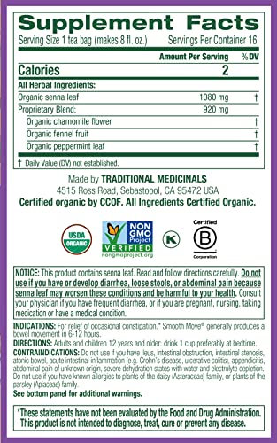 Traditional Medicinals B004TRUDSO Tea, Organic Smooth Move Chamomile thumb #3