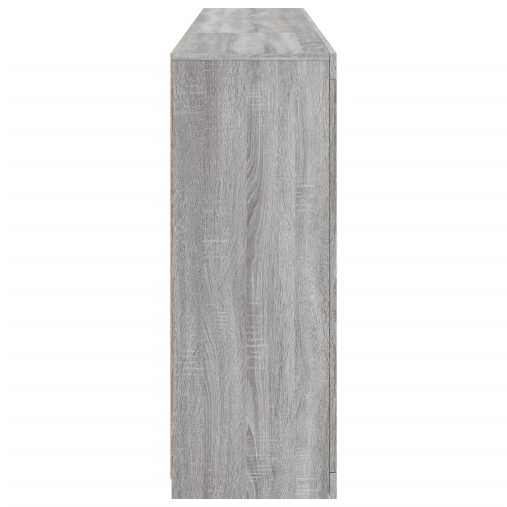 ShGaxin Kredens z lampami szary Sonoma 181,5 x 37 x 100 cm, komoda do sypialni, komody i kredensy, szafka do salonu, komody do korytarza, meble pokojowe - 3209182