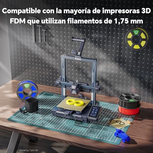 Miniatura 7 de Deeplee Pla Pro 1.75mm - Bobina 1kg Gris - Alta Tenacidad Y Fácil Impresión - Precisión 0.02mm Y Sin Atascos - Compatible Con La Mayoría De Impresoras Fdm