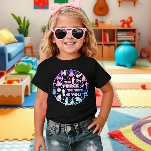 Image of May The Power Be with You Shirt for Kid Boy Girl Magical Planet Tshirt Funny Magic Family Vacation Tee Top