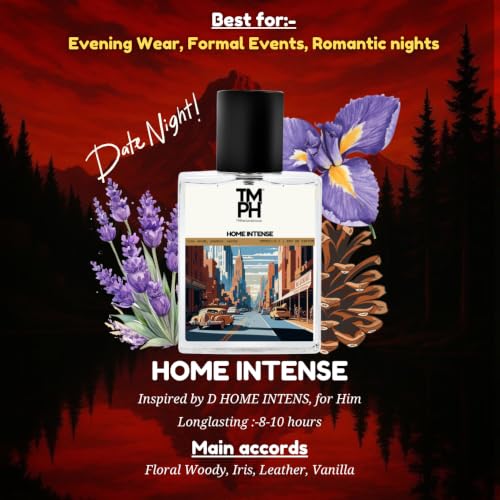 Image of TMPerfumehouse Home Intense EDP for Men | Powdery, woody & Long Lasting Perfume Spray | Iris, Woody & Powdery Fragrance | Luxury Gift for Him | TMPH | 50ml