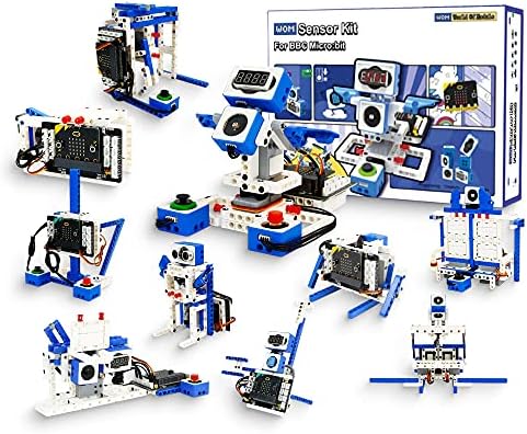 Yahboom Sensor Module for Kids with Micro bit V2 STEM Coding DIY Robot Kit Micro bit Programmabl Education Learn Toy for 8+ Building Blocks