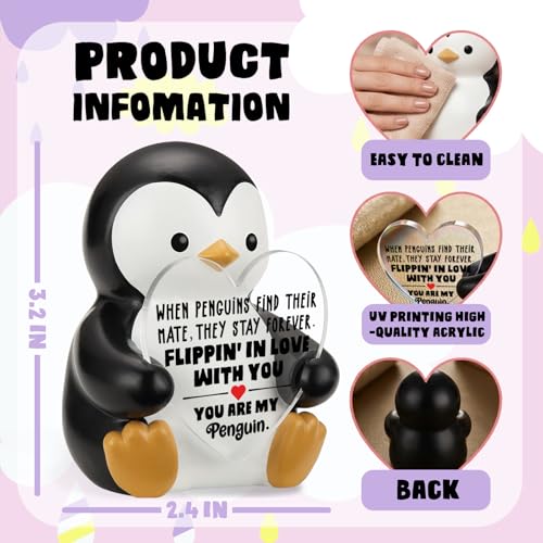 Figurine de pingouin vizuzi VPP3 : objet d'art romantique d'exception - 3