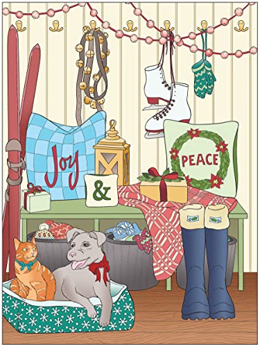 Creative Haven Cozy Christmas Coloring Book