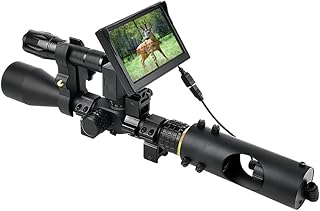 Nabila Night Vision Scope for riflescope,850nm IR,5" Portable Display Screen,for Riflescope at Night Hunting - Nabila