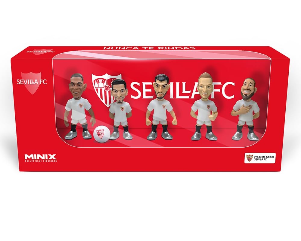MINIX - Sewilla - Opakowanie 5 sztuk - Figurki PVC 7 cm - V2 (Ramos, Rakitic, Mir, Navas, Fernando)