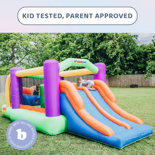 Bounceland Pro Racer Obstacle Bounce House with Dual Slides, Bounce, Climb, Slide All in One, UL 1 HP Blower Included, 19 ft x 9 ft x 7 ft H, Great for Big Party, Fun Racing Game in Teams - Image 5