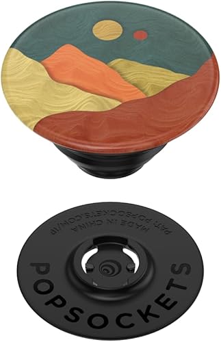 Vista 25 de PopSockets - Agarre para teléfono con soporte expandible, agarre adhesivo - Moon Horizon Horizonte de la Luna