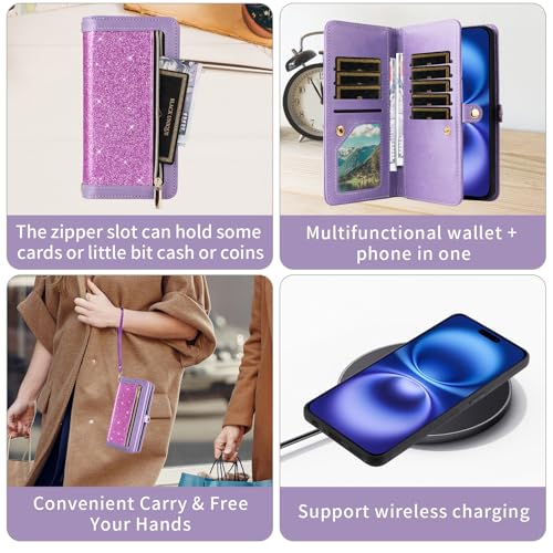 Coque iPhone 16 Plus fermeture éclair pour sorties et shopping mains libres - 7