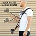 USA GEAR Camera Sling Shoulder Strap - Adjustable Neoprene, Safety Tether, Accessory Pocket, DSLR Strap Quick Release - Compatible with Canon, Nikon, Sony and More DSLR and Mirrorless Cameras (Floral)
