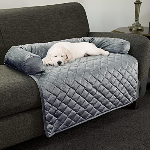 Furniture Protector Pet Cover for Dogs and Cats with Shredded Memory Foam filled 3-Sided Bolster Soft Plush Fabric by… - Image 7