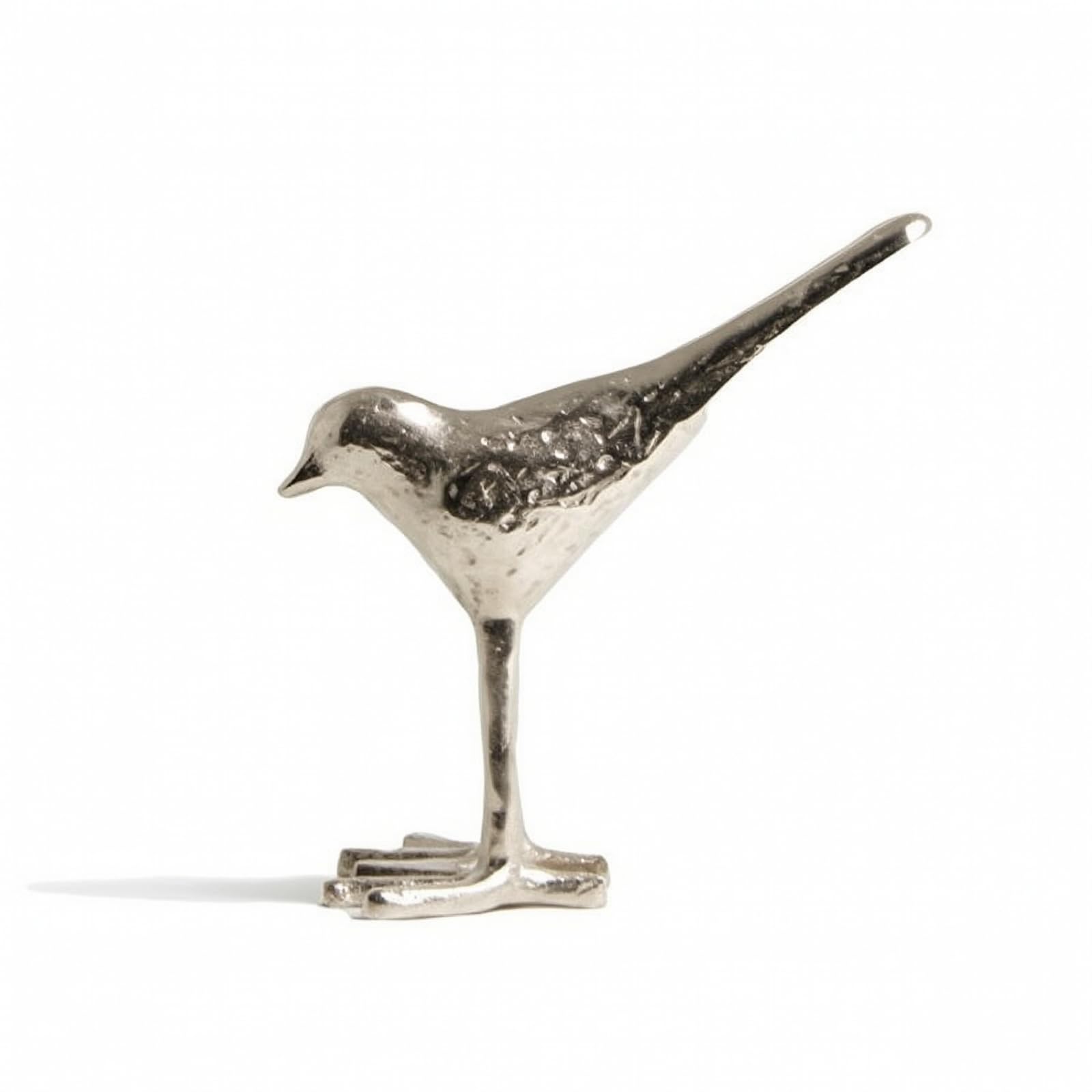 Kerzenhalter mit metallisch Kerzenständer in Blattgestalt romantisch Tischleuchter für Esstisch, Eingangsbereich, Silber, Groß 28.58 21.59 H12.7cm