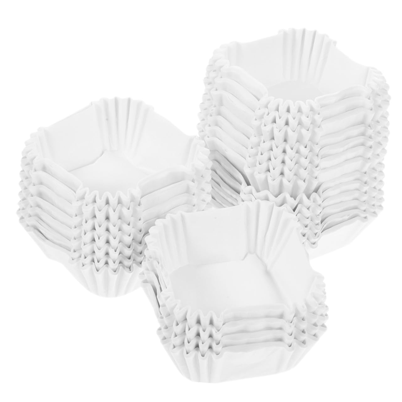 SOLUSTRE 2000piezas Taza de Pastel Cuadrada para Cupcakes y Muffins Unidades de Envoltorios de Papel Portátiles para Fiestas y Suministros de Panadería Medianos