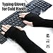 YATANAM Wool Blended Wrist Warmers Warm Fingerless Gloves Knit Soft Arm Warmers Sleeves Typing Mittens for Women (19.7''/50cm, A-dark camel)