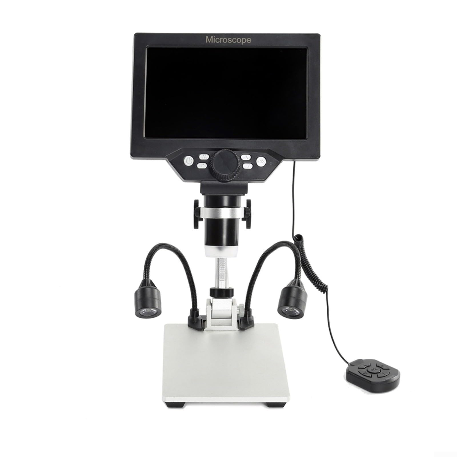 Microscopio digitale con display LCD in pollici, fotocamera 1080p e ingrandimento 1200x, USB con luce LED regolabile per riparazione elettronica, saldatura, esame di gioielli e ispezione industriale