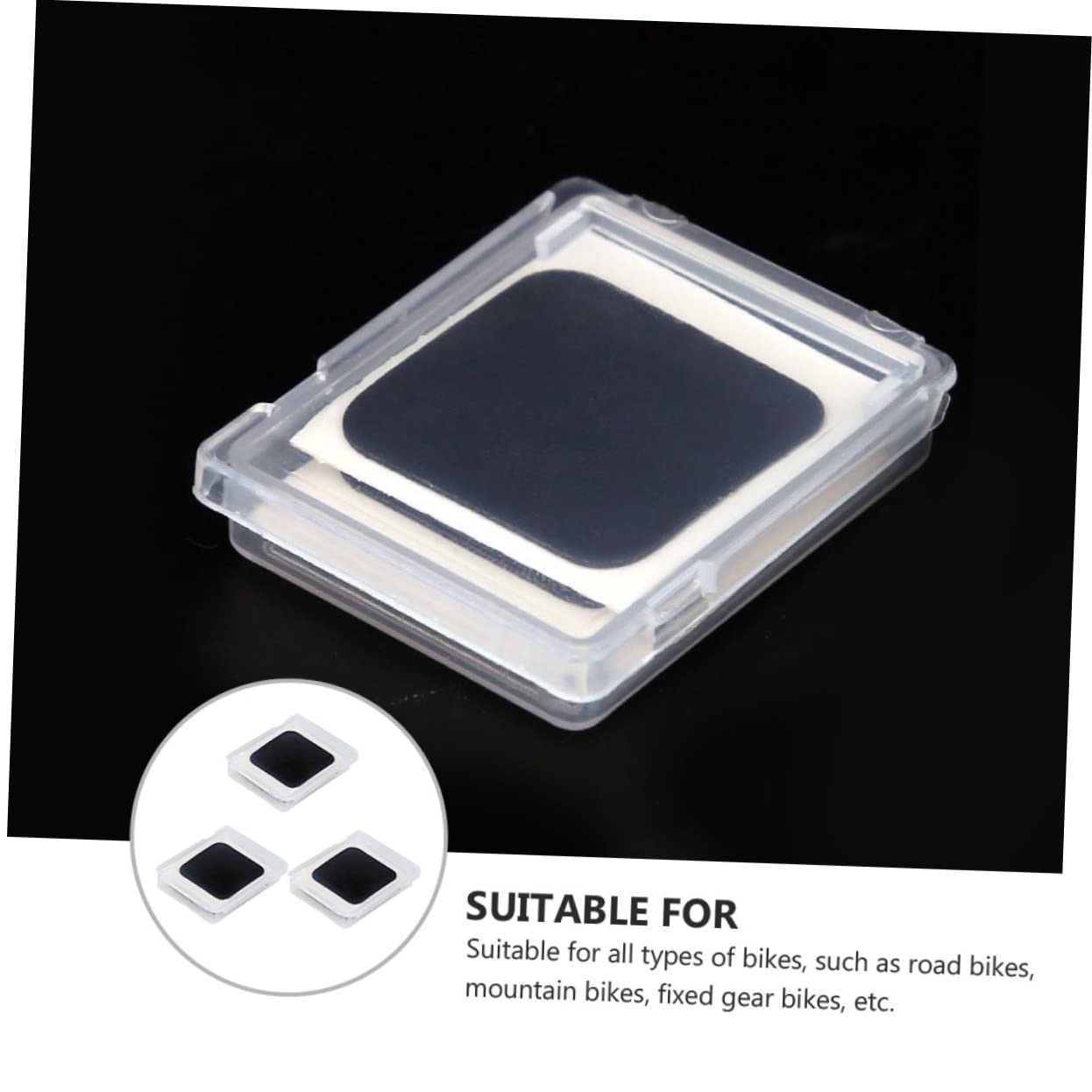 ibasenice 9 Sets Tire Patch Kits for Bike Punctures Stickers Waterproof Portable for Inner Tubes and Air Beds