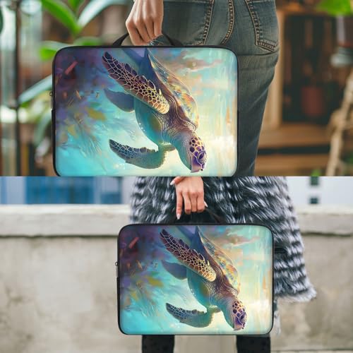 Funda para laptop 17 pulgadas con asa estampada miniatura 7